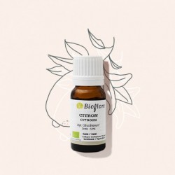 Huile essentielle, essence de citron BIO Bioflore 10ml