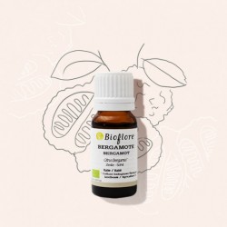 Huile essentielle ou essence de Bergamote Bio Bioflore 10 ml