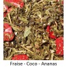Thé vert Strawberry Colada (Fraise - Coco - Ananas) BIO