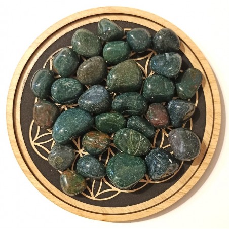 Héliotrope (Jaspe sanguin / Bloodstone) qualité AA