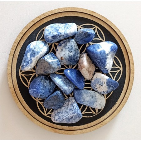Sodalite pierre roulée Lithothérapie Pierre minérale