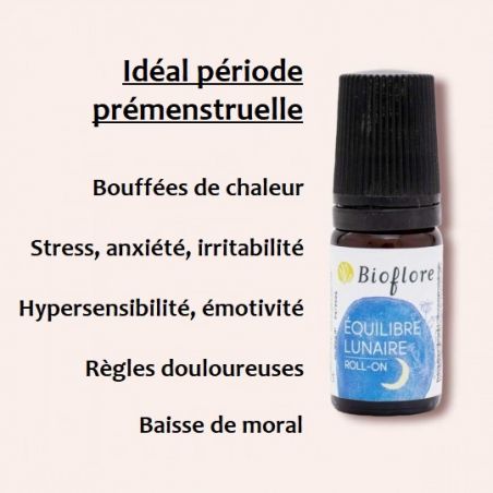 Roll'on équilibre lunaire 5ml Bioflore Idéal période menstruelle