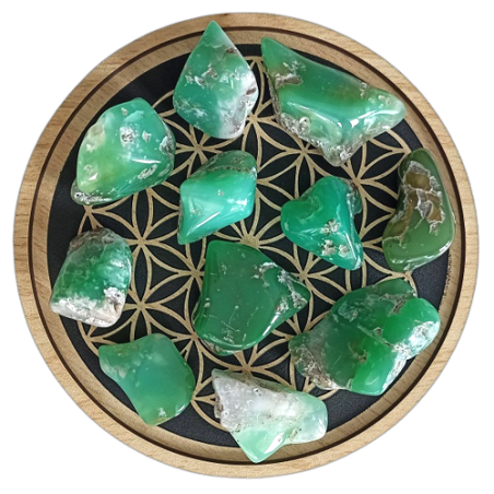 Pierre roulée Chrysoprase Lithothérapie