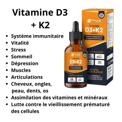 Vitamine D3 + K2 Prowise Healthcare 30ml 1000UI