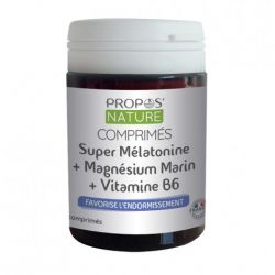 60 comprimés de super mélatonine + magnésium marin + vitamine B6 Propos'nature