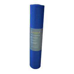 Tapis de yoga bleu Sun & Sia 6mm d'épaisseur