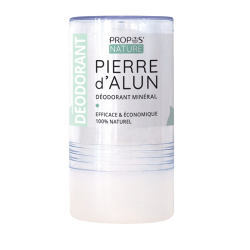 Pierre d'alun Potassium Alum déodorant minéral naturel et cicatrisant Propos'nature 115g