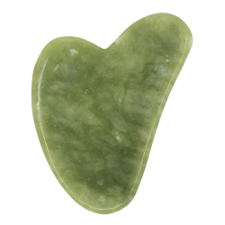 Guasha en Jade vert naturel pour massage lissant et relaxant