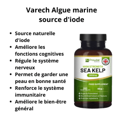 Varech 2000 Algue marine source d'iode Sea kelp Prowise