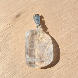 Cristal de roche pendentif blocages énergétiques