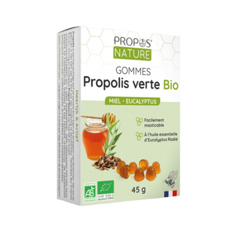 Gommes de propolis bio miel eucalyptus