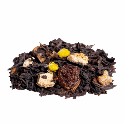 Thé noir Datte Figue Citron (Thé Assam, raisin, citron, cannelle, figue, cacao, immortelle, échinacée pourpre)