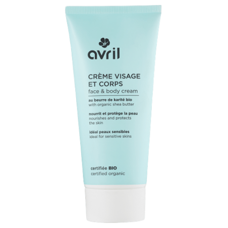 Crème visage et corps Bio Avril enrichie en beurre de karité et Aloe vera