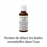 Dispersant végétal Solubol Bioflore 30ml pour diluer les huiles essentielles dans l'eau