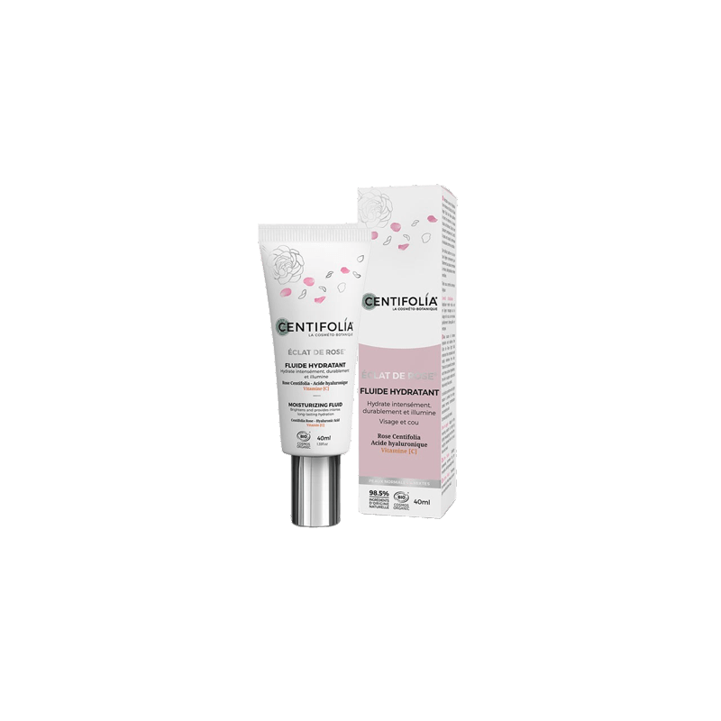 Fluide hydratant éclat de rose Centifolia BIO 40 ml
