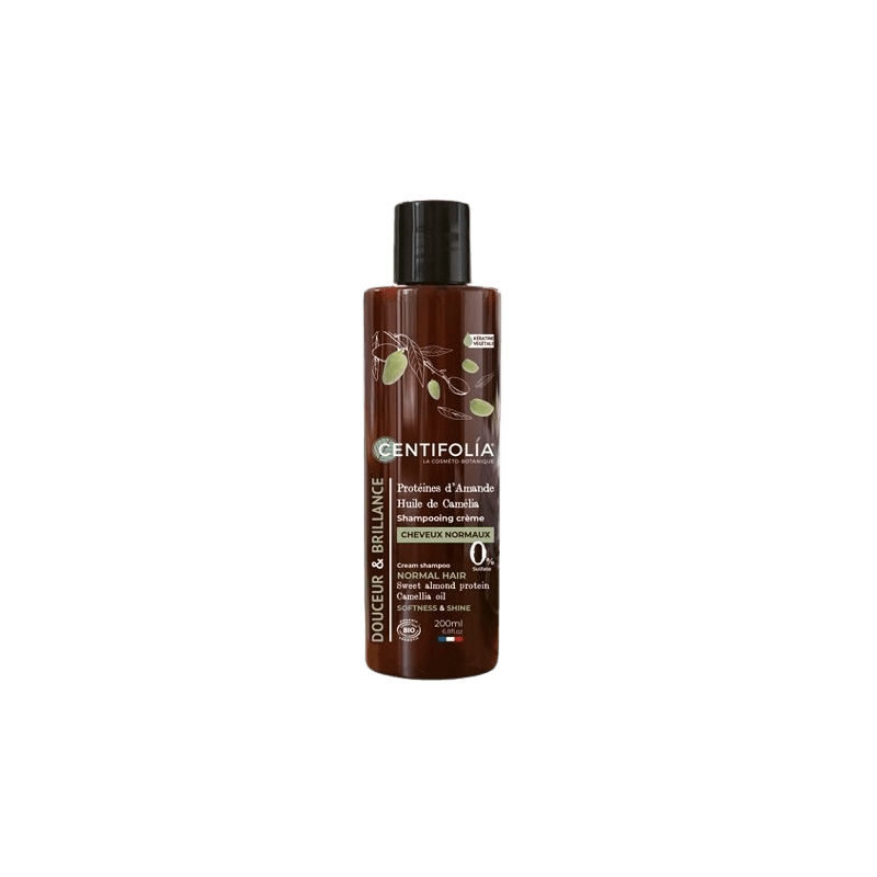 Shampoing Centifolia BIO cheveux normaux Protéines d'amande douce et huile de Camélia