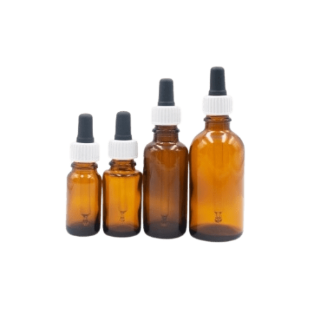 Flacon en verre ambré à pipette compte-gouttes 30 ml