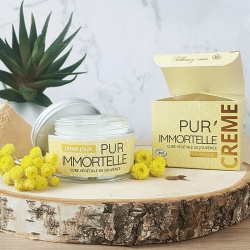 Crème visage Pur'immortelle Propos'nature à l'immortelle BIO et acide hyaluronique Pot 50ml
