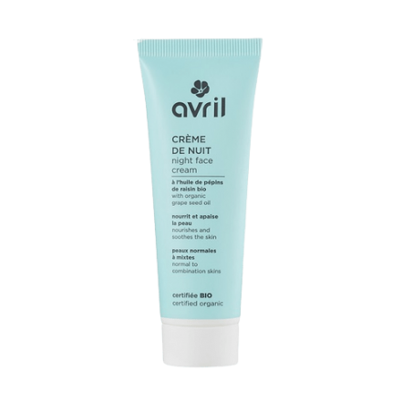 Crème de nuit BIO Avril pour peau normale à mixte
