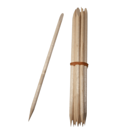 Lot de 10 repousse-cuticules en bois pour une manucure parfaite