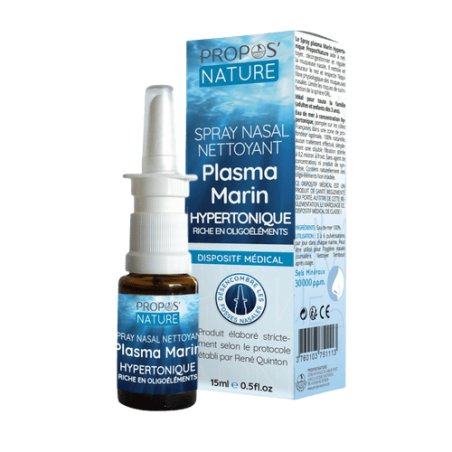 Spray Nasal Plasma Marin Eau de Quinton Hypertonique