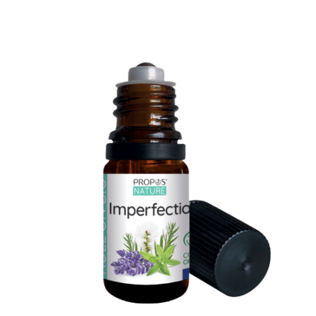 Roll'on imperfections BIO Propos'nature anti boutons acné bouton de fièvre