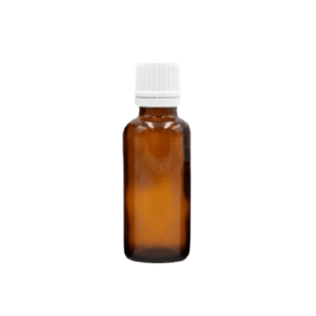 Flacon ambré compte-gouttes pour huiles essentielles ou huiles végétales 30 ml