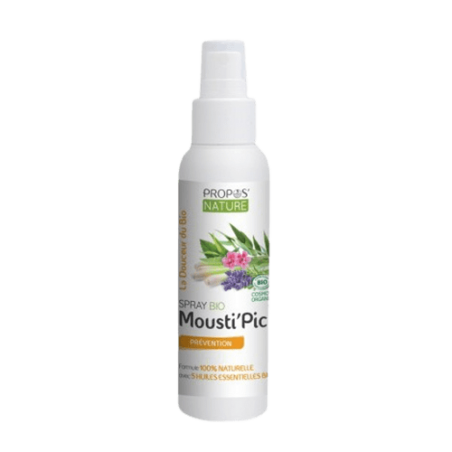 Spray Mousti'pic Bio Propos'nature, répulsif moustiques et apaisant piqûres