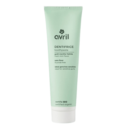 Dentifrice bio Avril gencives sensibles sans fluor sans dioxyde de titane