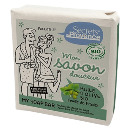 Savon douceur Bio Secrets de Provence Huile d'olive parfum feuille de figuier 100g