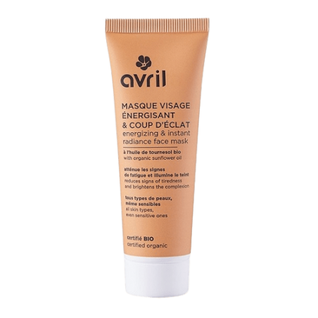 Masque visage énergisant et coup d'éclat BIO Avril