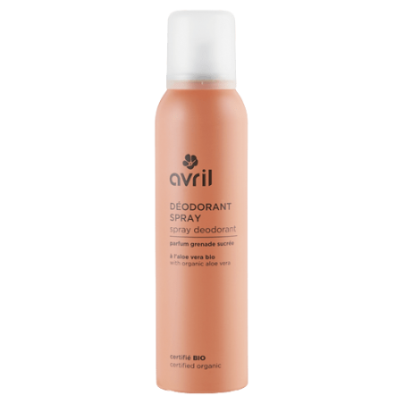 Déodorant en spray sans gaz Bio Avril Parfum grenade sucrée