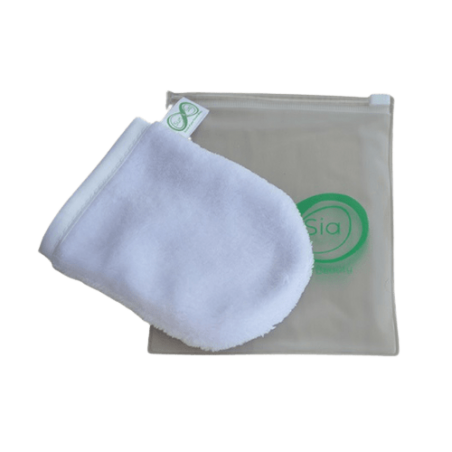 Gant démaquillant à l'eau Sun & Sia en microfibres