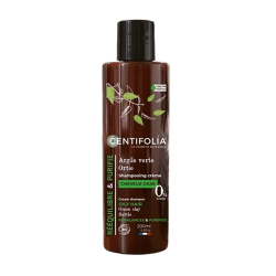 Shampoing crème pour cheveux gras Centifolia Bio à l'argile verte et ortie purifiant