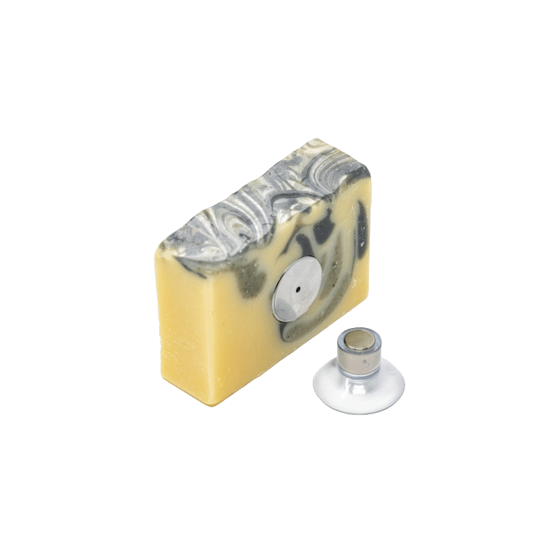 Porte-savon minimaliste zéro déchet aimant et ventouse