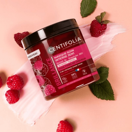 Masque capillaire BIO Centifolia Brillance Framboise 250 ml illumine et protège