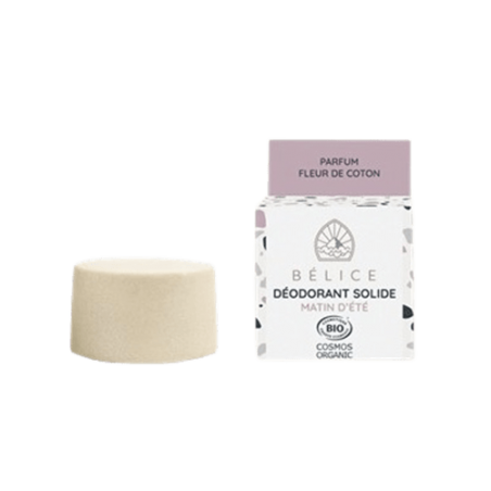 Déodorant solide Bio Bélice Matin d'été parfum Fleur de coton