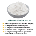 1kg Blanc de Meudon ou Carbonate de Calcium Bioflore