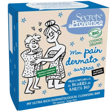 Pain dermato surgras Secrets de Provence Bio Argile karité