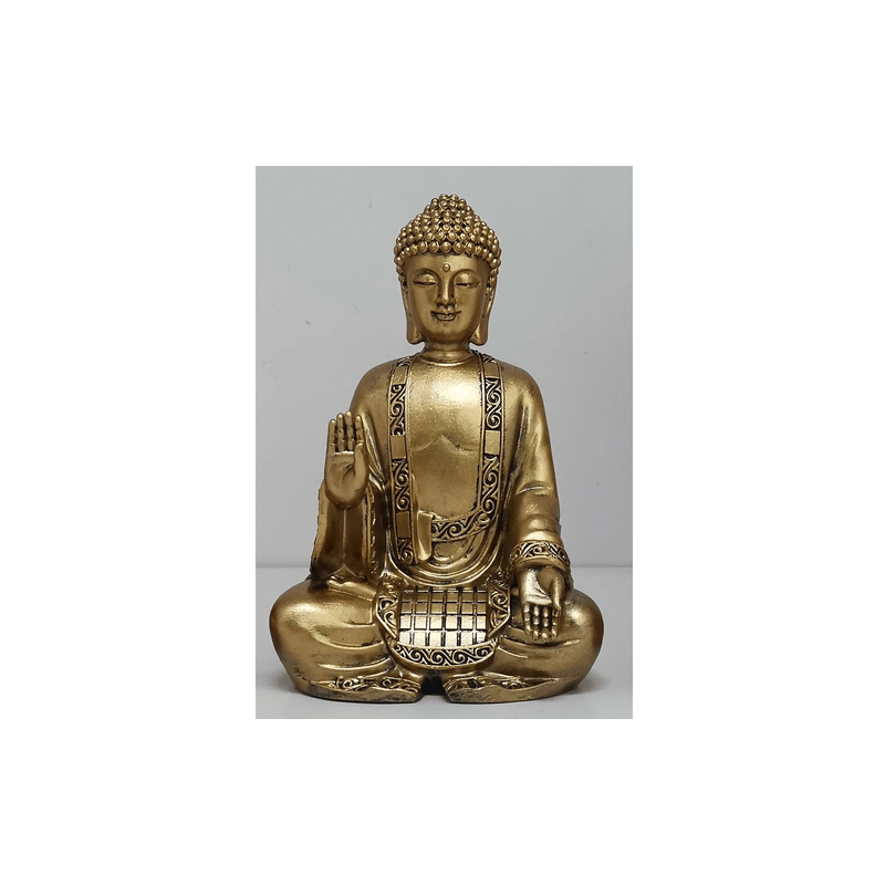 Statuette de 14 cm Bouddha doré en méditation