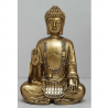 Statuette de 14 cm Bouddha doré en méditation
