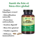 Advanced Livcare+ Détoxification santé du foie 60 gélules Prowise Healthcare