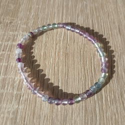 Bracelet en Fluorite - perles de 4mm