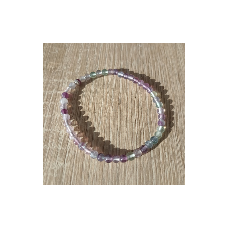 Bracelet en Fluorite - perles de 4mm