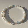 Bracelet en perles de Morganite 4mm Douceur Amour inconditionnel