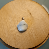 Pendentif Magnésite oeillet argent lithothérapie pierre de paix intérieure