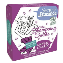 Shampoing solide BIO pour cheveux colorés Secrets de Provence