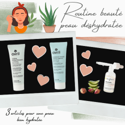 Routine 3 produits de beauté bio pour peau déshydratée