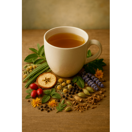 Tisane de la méditation - plantes biologiques relaxantes