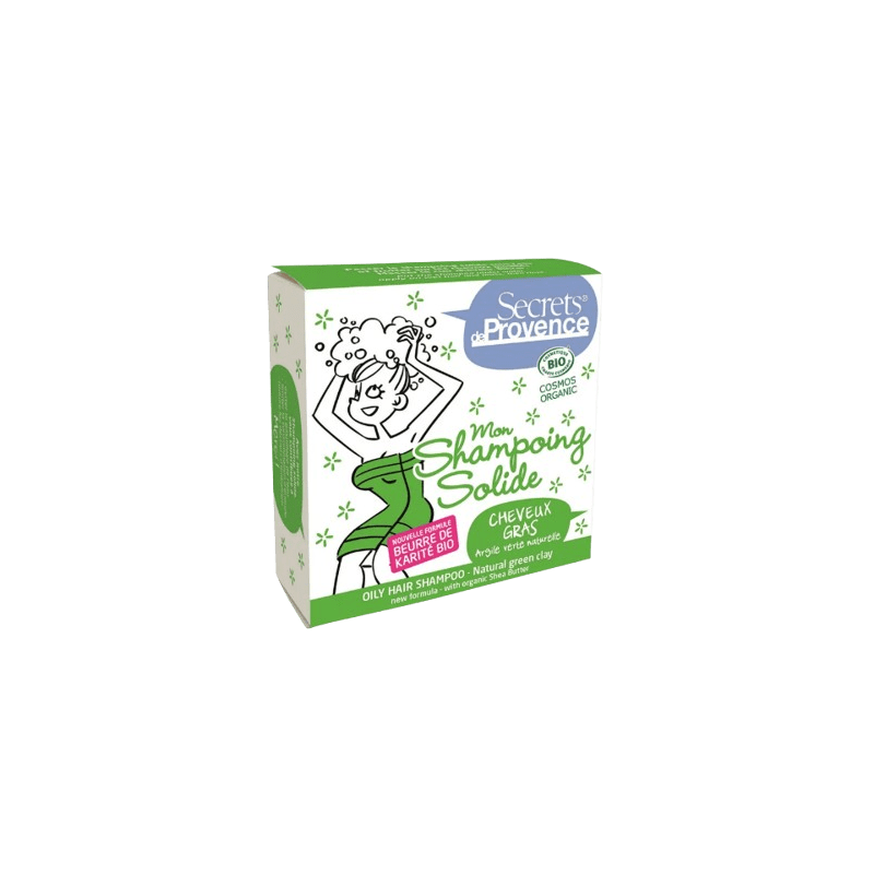 Shampoing solide BIO pour cheveux gras Secrets de Provence